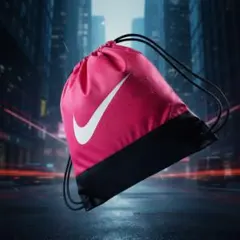 NIKE BRASILIA ジムサック ピンク ブラックのサムネイル