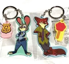 ズートピア ダイソー DAISO キーホルダー ニック ジュディ