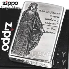 zippo★聖母マリア★アンティークシルバー★ジッポ ライター