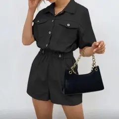 SHEIN/シャツロンパース