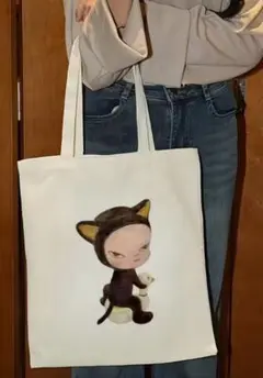 奈良美智　Harmless Kitty　トートバッグ　キャンパスバッグ