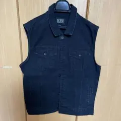 RUDE ブラックデニムベストL