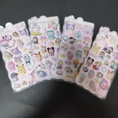 ラブブLABUBUおしりぷにぷにシール４枚セットまとめ売り