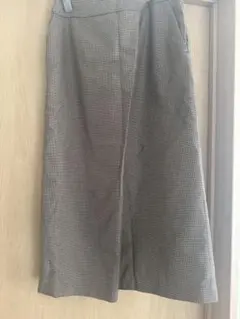 ハウンドトゥース柄タイトスカート