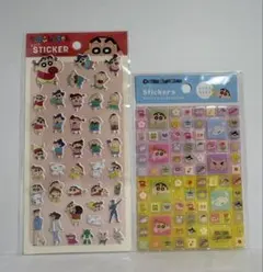 クレヨンしんちゃん　タイルシール　ましゅまろシール　ぷっくりステッカー