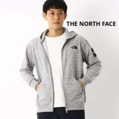 美品 THE NORTH FACE スクエアロゴフルジップ パーカー トップス