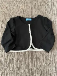 黒いレースカーディガン ベビー服 80