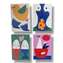 グリーティングカード 4種セット 封筒付