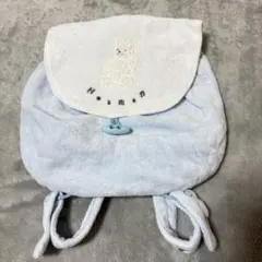 ベビーリュック くま 刺繍 ブルー Hotmanのサムネイル