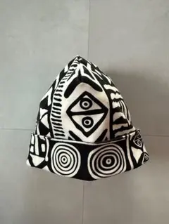 古着 ビンテージ 90s 総柄 民族模様 義眼 キャップ 帽子 希少 美品