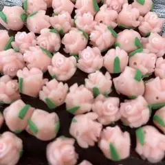 デコパーツ バラ 樹脂製