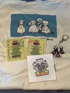 超能力戦士ドリアン Tシャツ サイン付きステッカー　ラバーコースター　まとめ売り