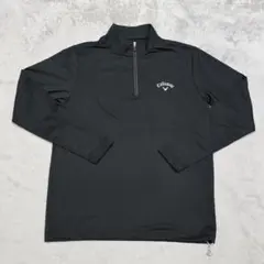 callaway　キャロウェイ　ハーフジップ　長袖　LL　黒　GOLF　ゴルフ