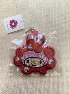 EXPO2025 ミャクミャク　マイメロディ　キラキラレザーキーホルダー