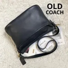 vintage coach old dark navy ショルダー バッグ
