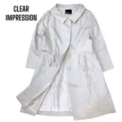 CLEAR IMPRESSION トレンチコート　スプリングコート　ベージュ　L