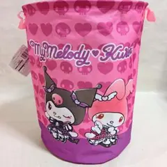 【新品】クロミの♡バースデーパーティー♡大きなラウンド収納バスケット ピンク系