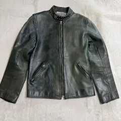 グリーン レザージャケット