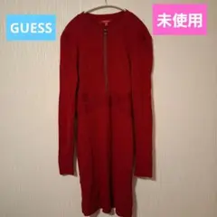 未使用 GUESS ゲス ワンピース レッド 長袖 スカート レディースのサムネイル