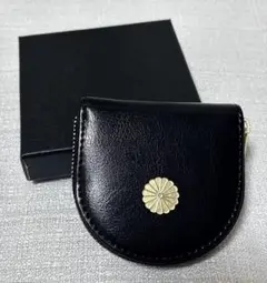 皇居　小銭入れ　コインケース　ブラック　黒　新品未使用