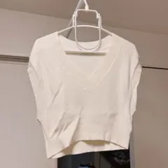 SNIDEL ニットベスト 白