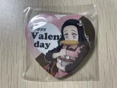 鬼滅の刃 キメツ学園 バレンタイン ハート形缶バッジ 竈門禰豆子 2021年
