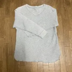 ユニクロ ワッフル生地 VネックT