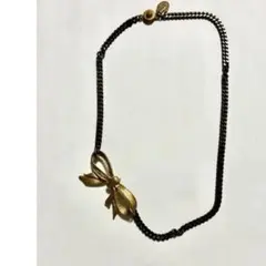 Soierie ソワリー リボンモチーフ ネックレス ゴールドカラーのサムネイル