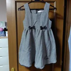 mezzo piano ギンガムチェック ノースリーブワンピース