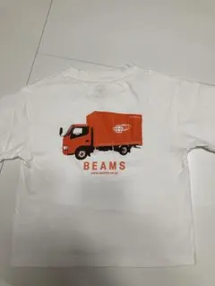 Kodomo BEAMS トラックプリント Tシャツ ホワイト 110のサムネイル