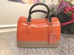 美品　フルラ　キャンディバッグ　FURLA クリアピンク　クリアベージュ