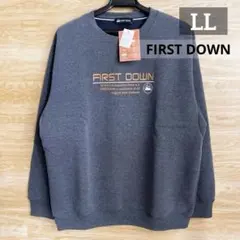 新品　ファーストダウン　メンズ　トレーナー　スウェット　裏起毛　チコール