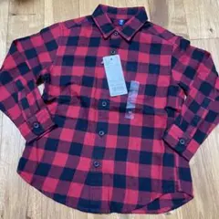 UNIQLO チェック柄 長袖シャツ 110