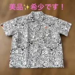 【美品希少】adidas大河原健太郎 半袖シャツ　コラボ　総柄のサムネイル
