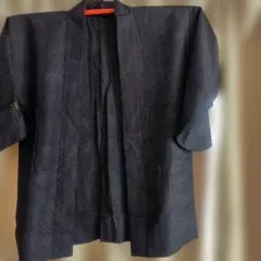 黒の水玉模様 羽織 帯紐付き