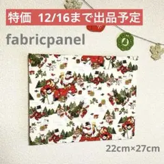 ファブリックパネル クリスマスパネル 北欧風 雪だるまのクリスマス 22×27