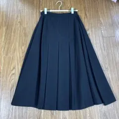 80年代ヴィンテージコムサデモード 黒 ロングスカートウール90% 暖かいです⭐︎のサムネイル