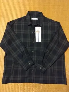 【新品】HK WORKS LONDON For Men　ネイビー チェック Mのサムネイル