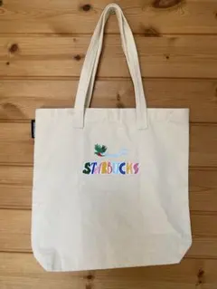 STARBUCKS 刺繍ロゴ トートバッグ