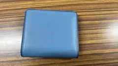 COACH 二つ折り財布 ブルー レザーのサムネイル