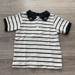 【新品未使用品!!】コトリ 木馬 半袖 ボーダー 襟付き ポロシャツ 100