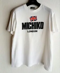 MICHIKO LONDON Tシャツ ホワイト ロゴ ユニオンジャック　半袖のサムネイル