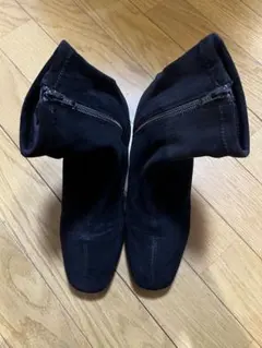 GLOBAL WORKブラックスエードショートブーツ