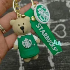 スタバ キーホルダー スターバックス 熊 くま キーチェーン
