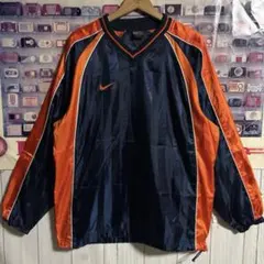 00s OLD NIKE両面スウッシュロゴプルオーバーナイロンジャケットY2K