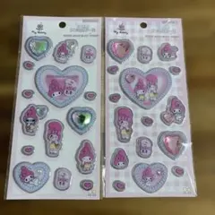 エスターバニー♡マイメロディ♡キラキラジュエルシール　２枚セット　サンリオ正規品