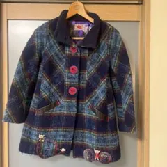 OLLEBOREBLA アルベロベロ フェイクファーコート キャラクターボタン 
