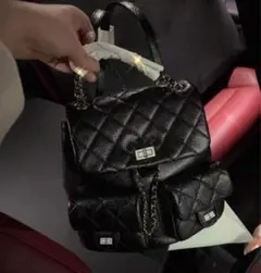 【本日限定値下げ】SHEIN ブラックキルティングリュック ミニ