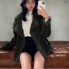 グレイル　GRL エコムートンライダースジャケット　k9037x