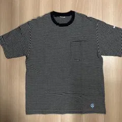 ORCIVAL ボーダー ポケットTシャツ ブラック サイズ5